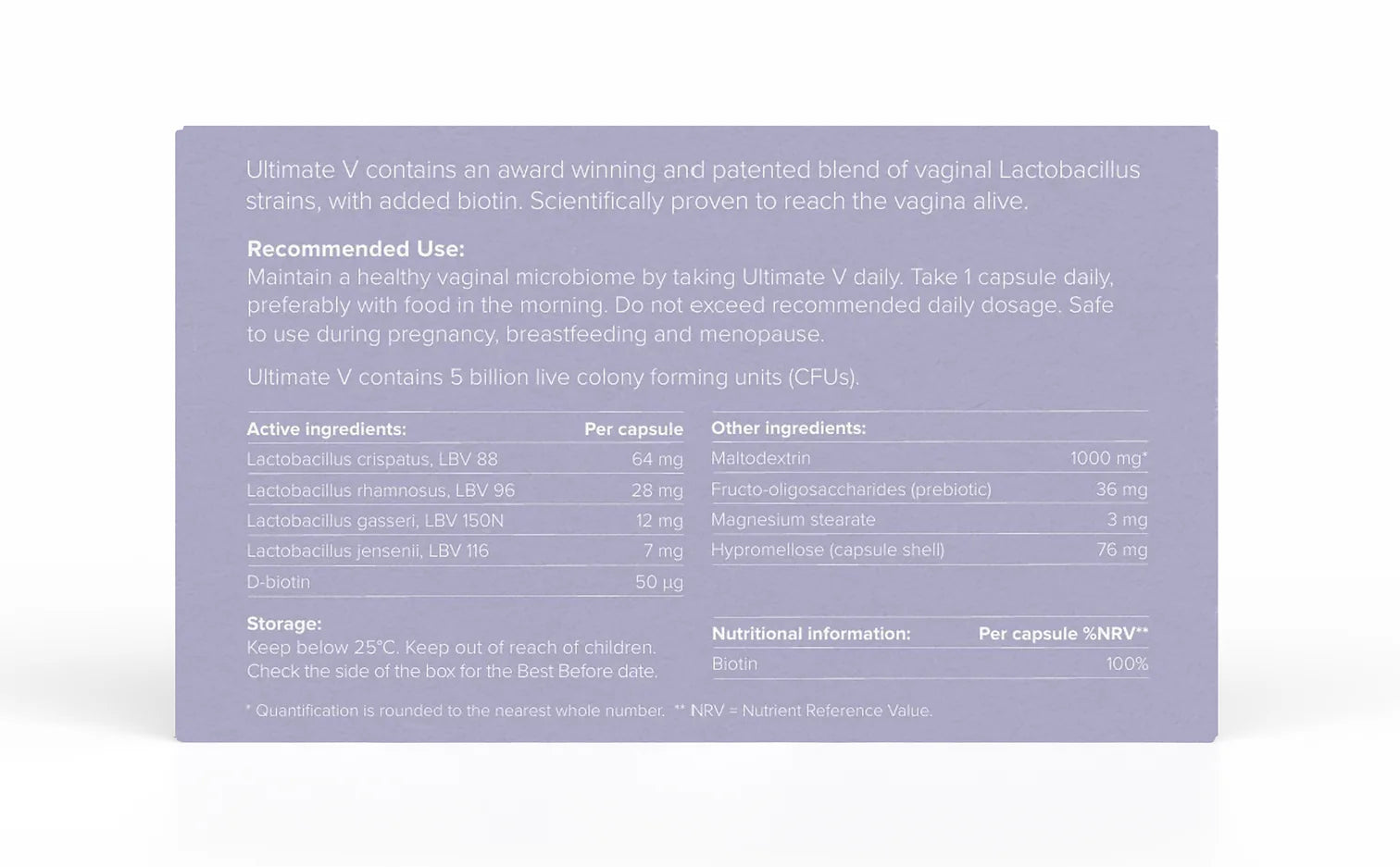 Ultimate V (Vaginal Health Probiotic)
