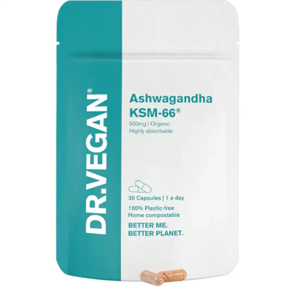 Dr. Vegan Ashwagandha KSM-66® (Stress & Energy Adaptogen)
